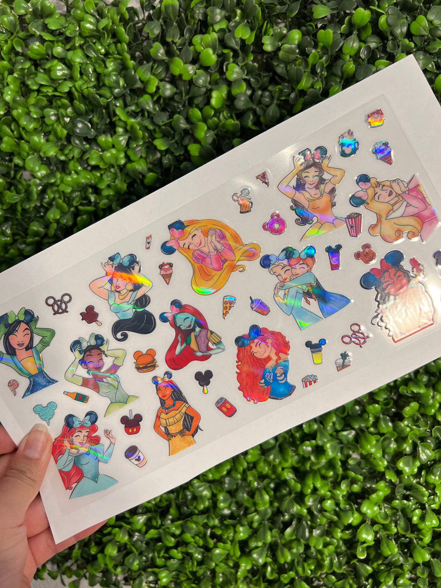 #232 Princess Mouse Ears Holographic UVDTF WRAPS