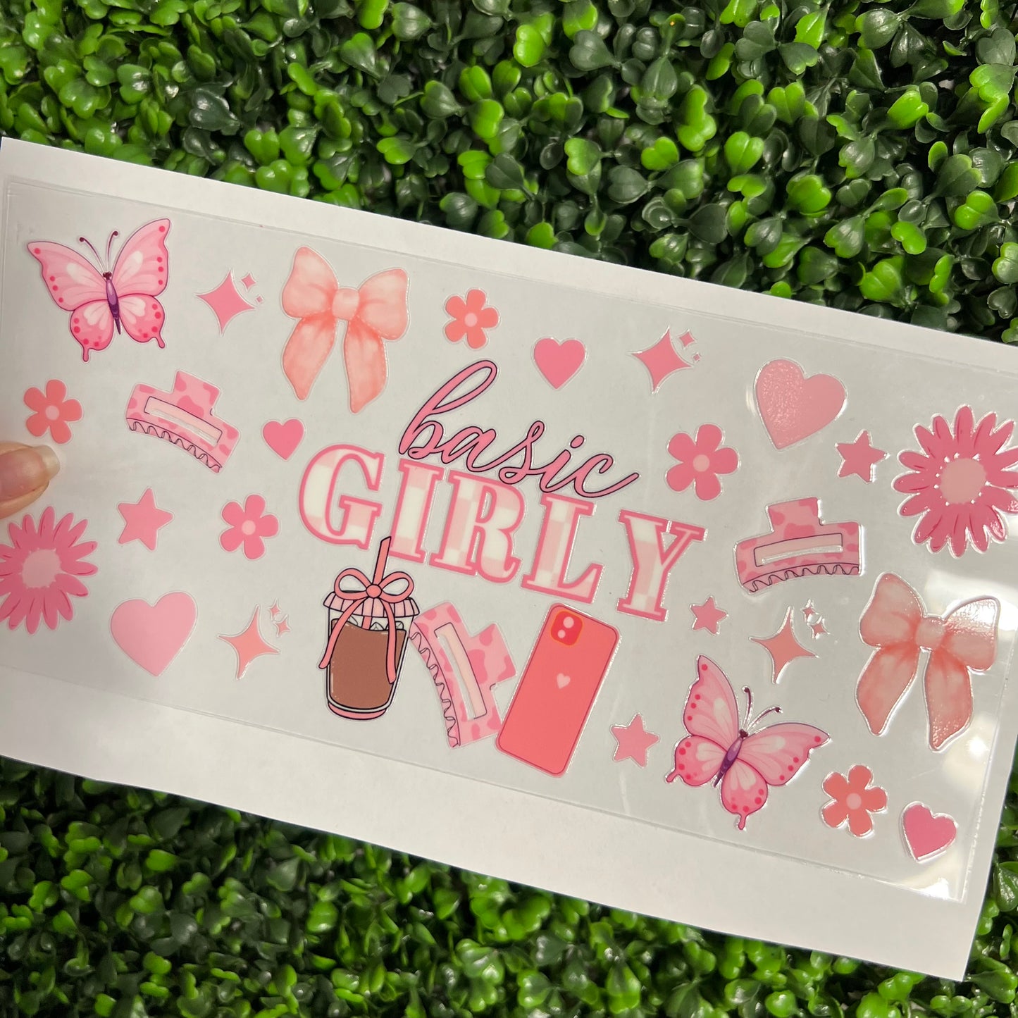 #312 Basic Girly Pink Single Sided UVDTF WRAPS