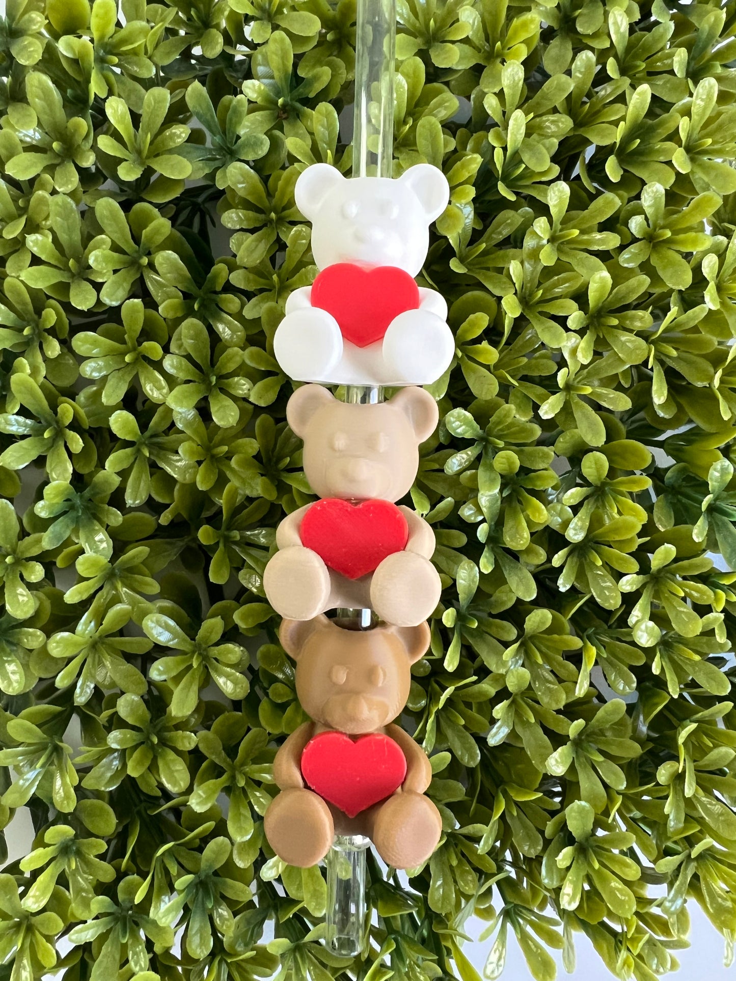 Teddy Bear Straw Topper