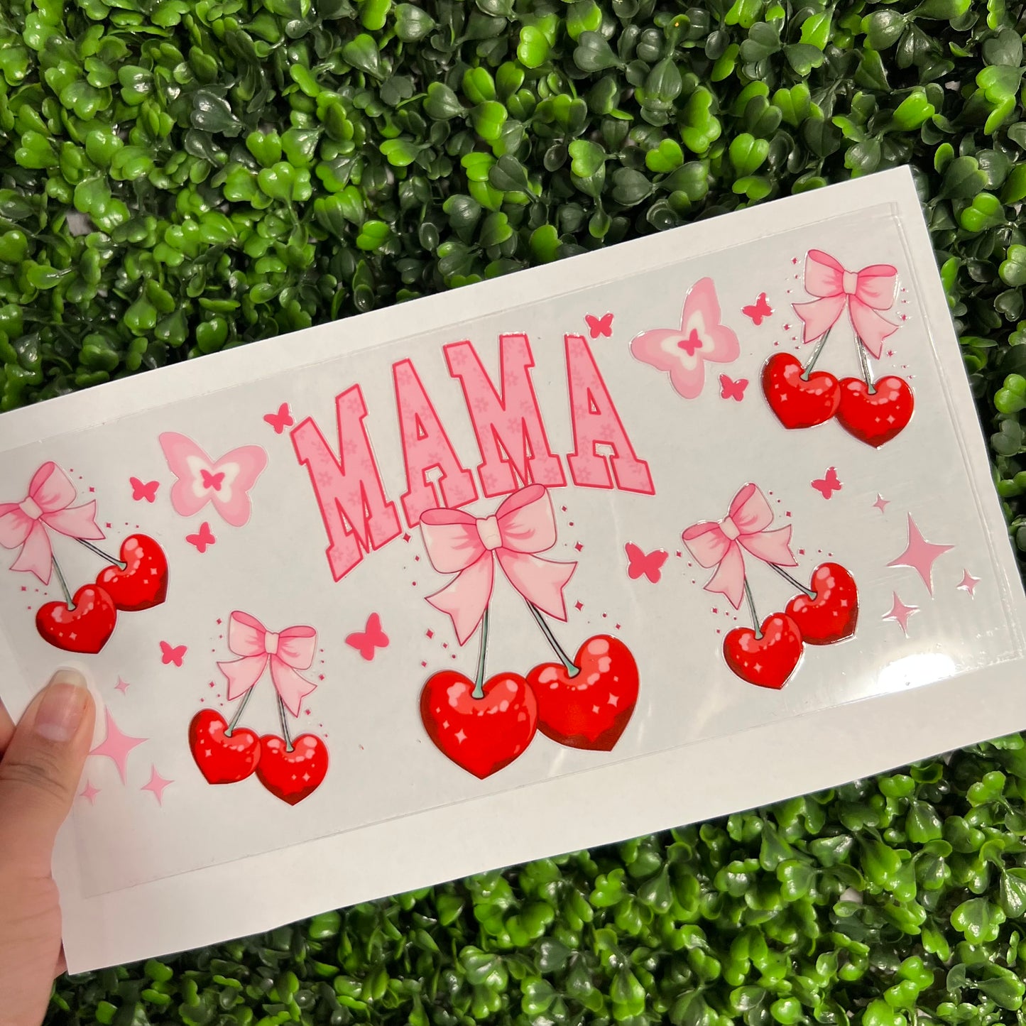 #315 Cherry Mama Double Sided UVDTF WRAPS