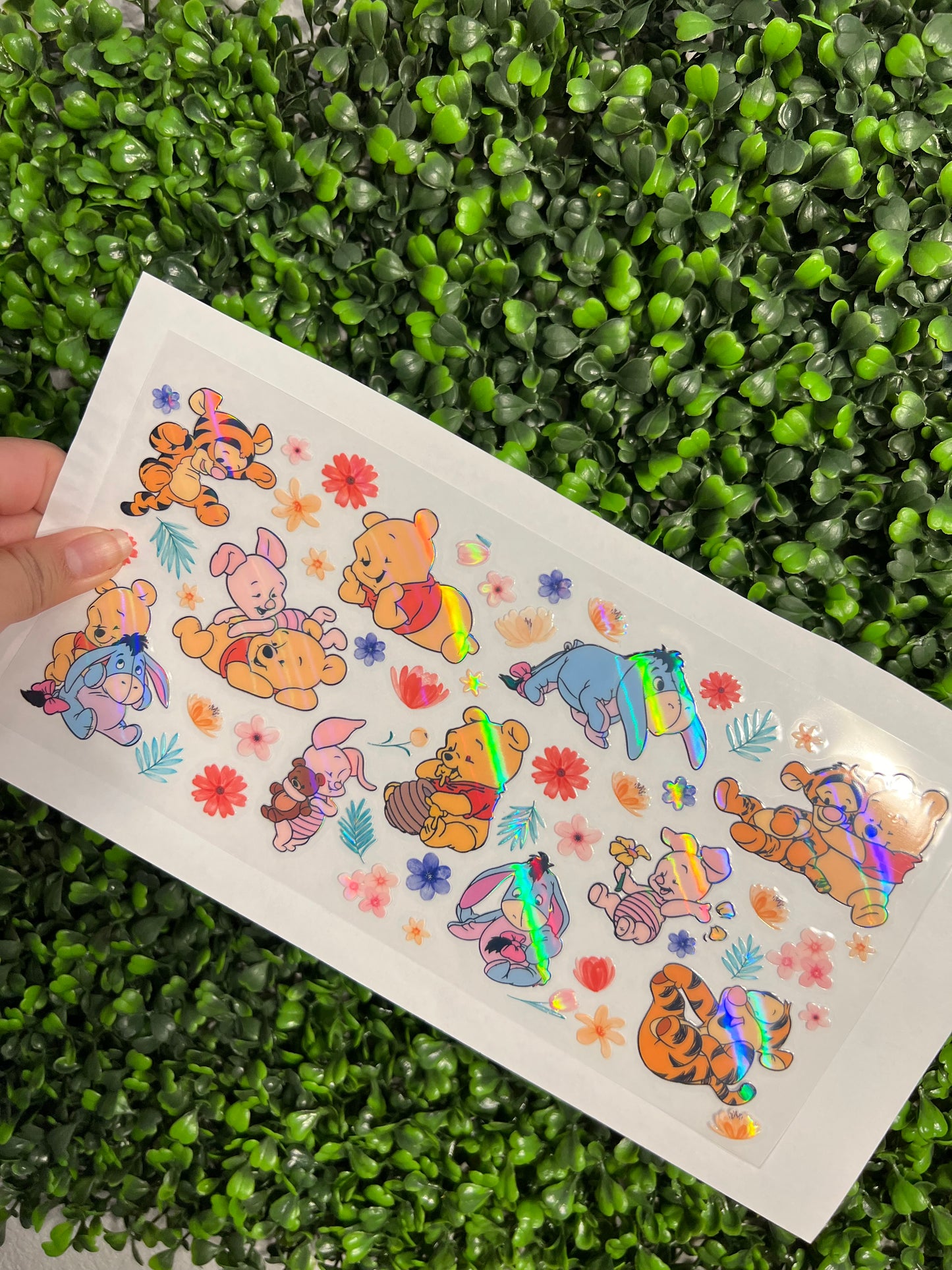 #235 Baby Honey Bear & Friends Holographic UVDTF WRAPS