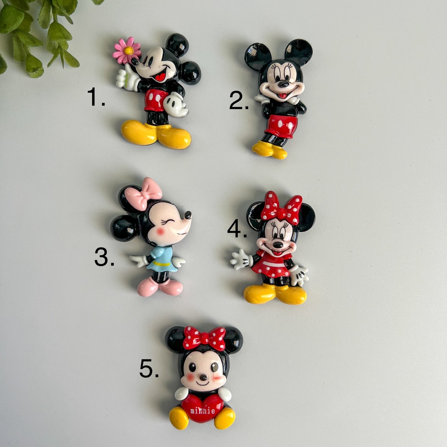Girl and Boy Mouse Back Charms SOLD INDIVIDUALLY