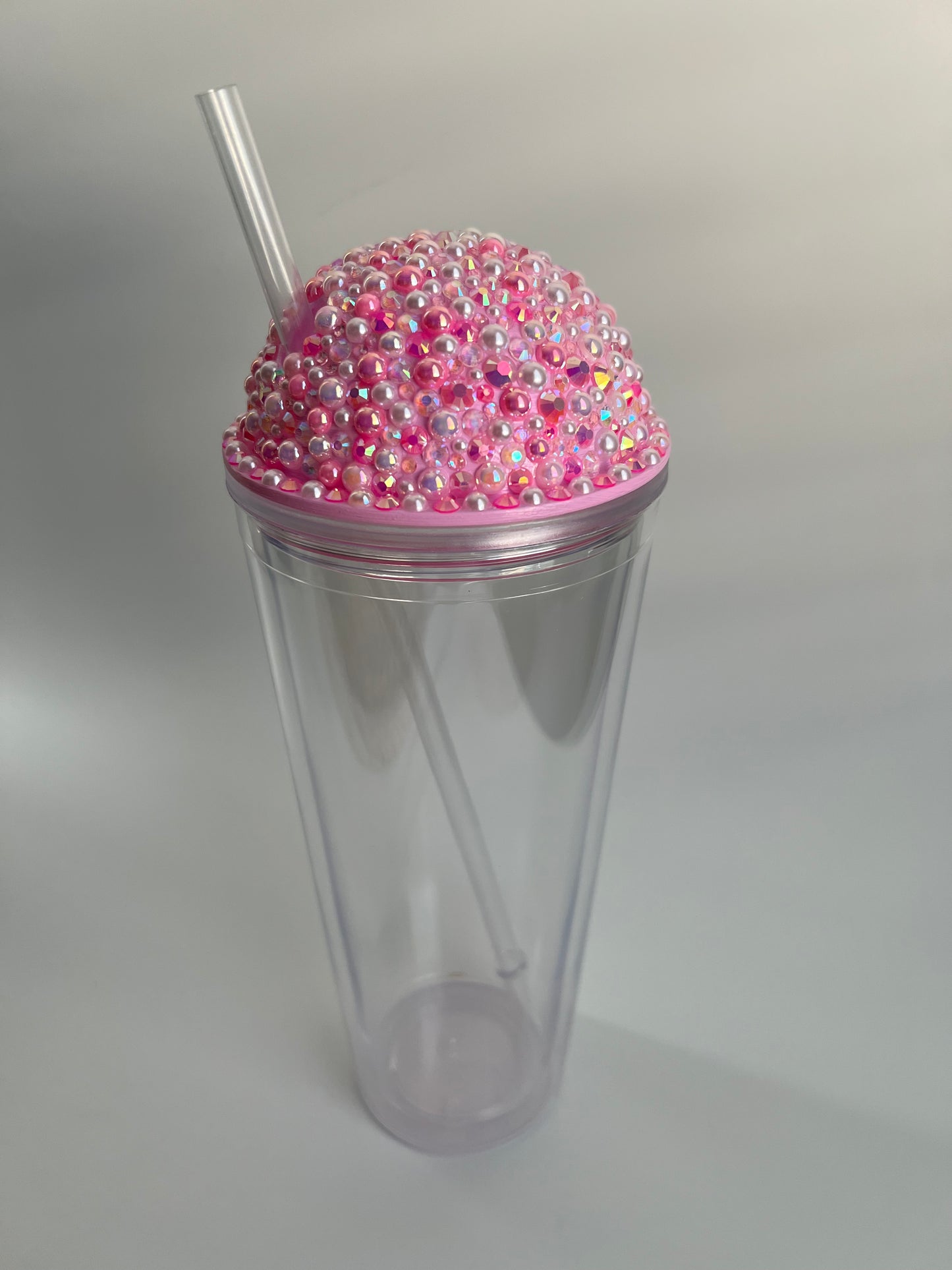 ACRYLIC TUMBLER WITH LID AND STRAW