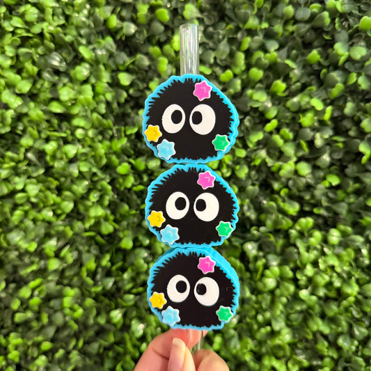 Soot Straw Topper SOLD INDIVIDUALLY