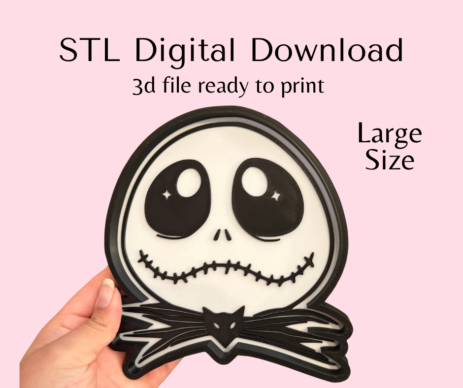 Large Size Skeleton Trinket Tray Digital Download
