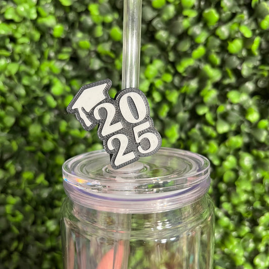 2025 Graduation Cap Straw Topper