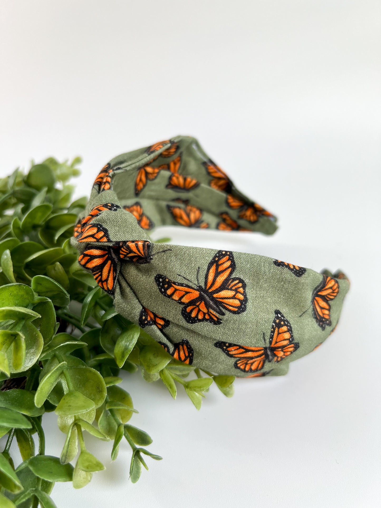 Butterflies TopKnot Hard Headband