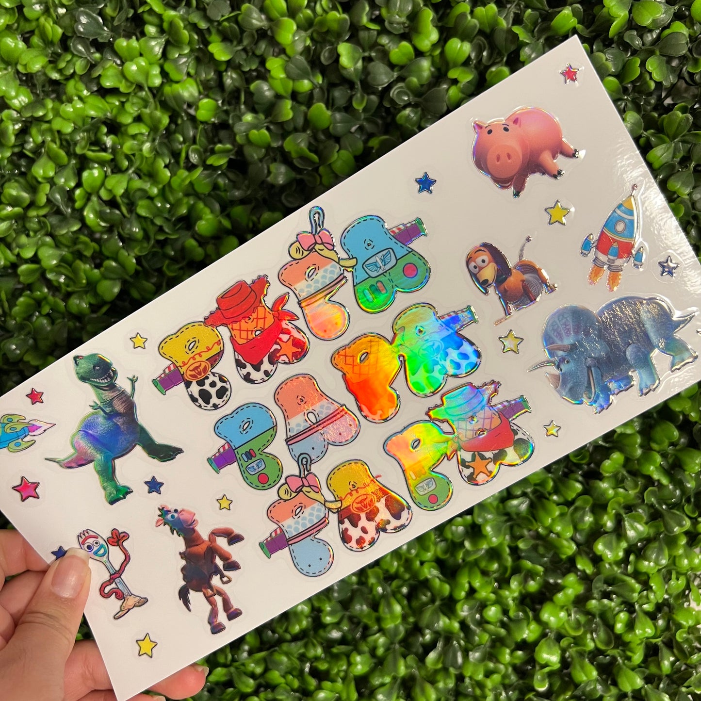 D3 Papa Toys Themed Holographic UVDTF WRAPS