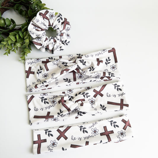 He is Risen Turban Headbands