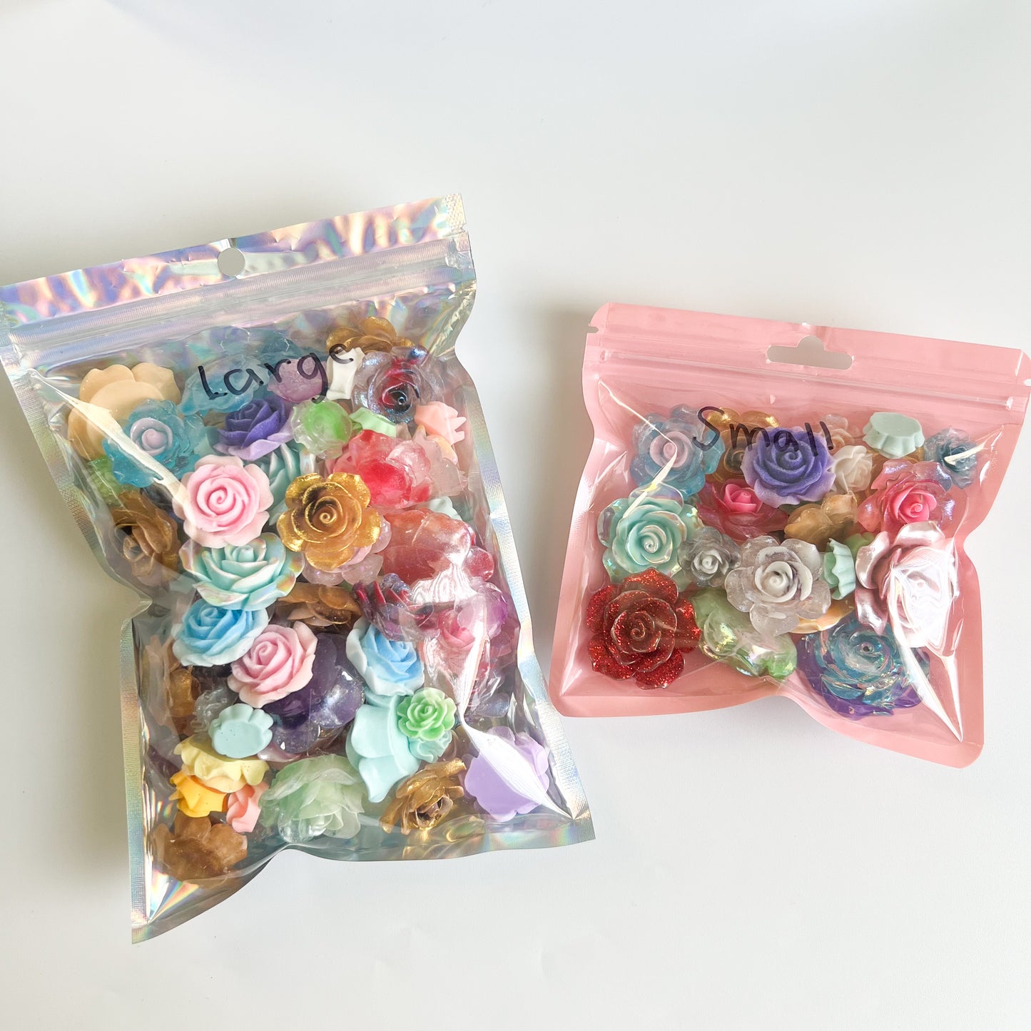 Flower Scoops Flat Back Charms