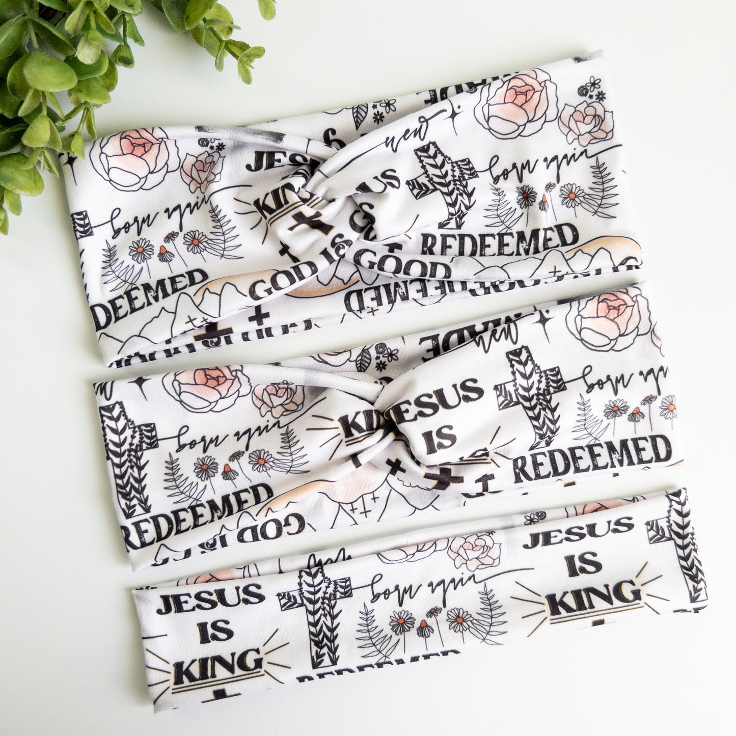 Jesus is King Turban Headbands