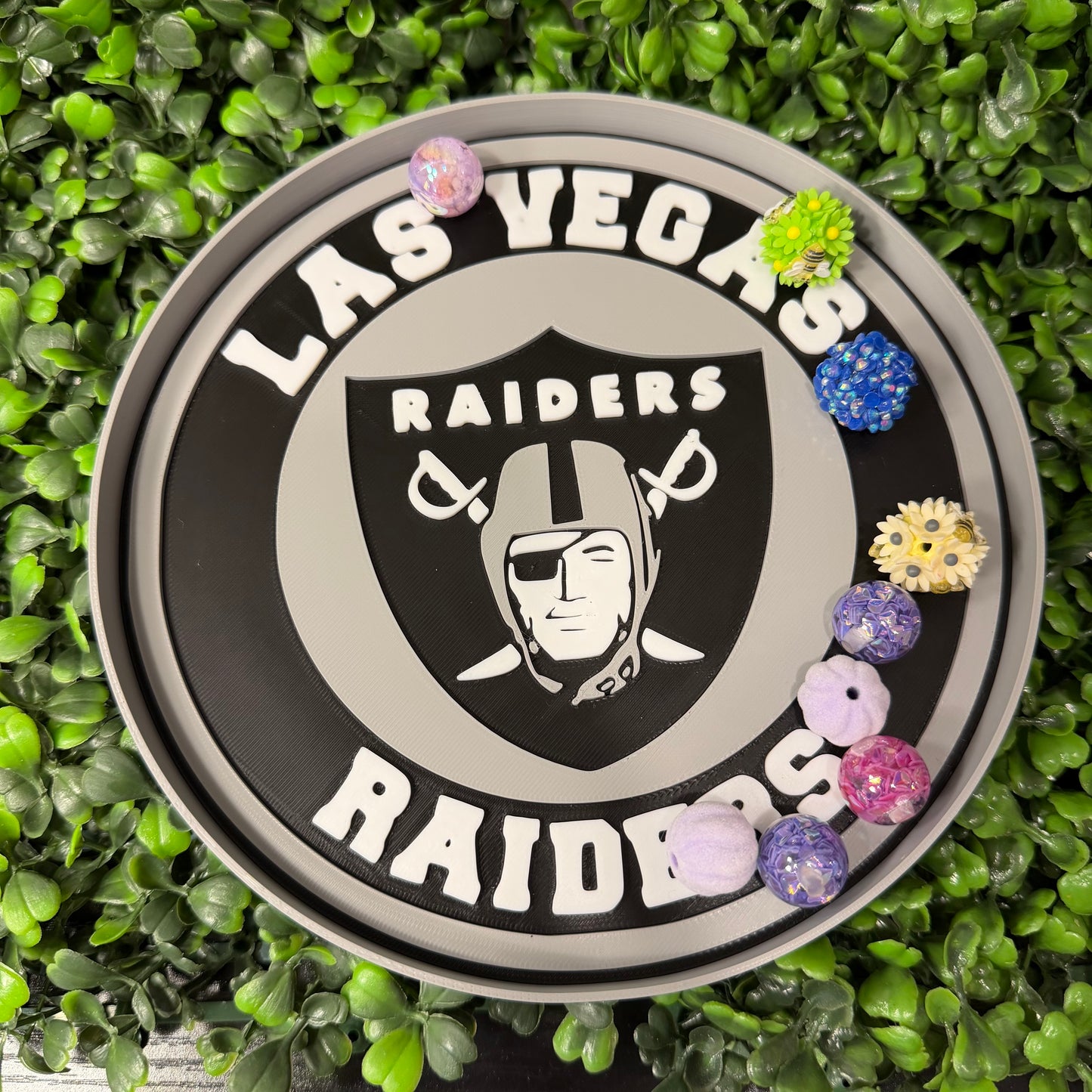 Black & Grey Football Team Tray Multi Use Tray SOLD INDIVIDUALLY