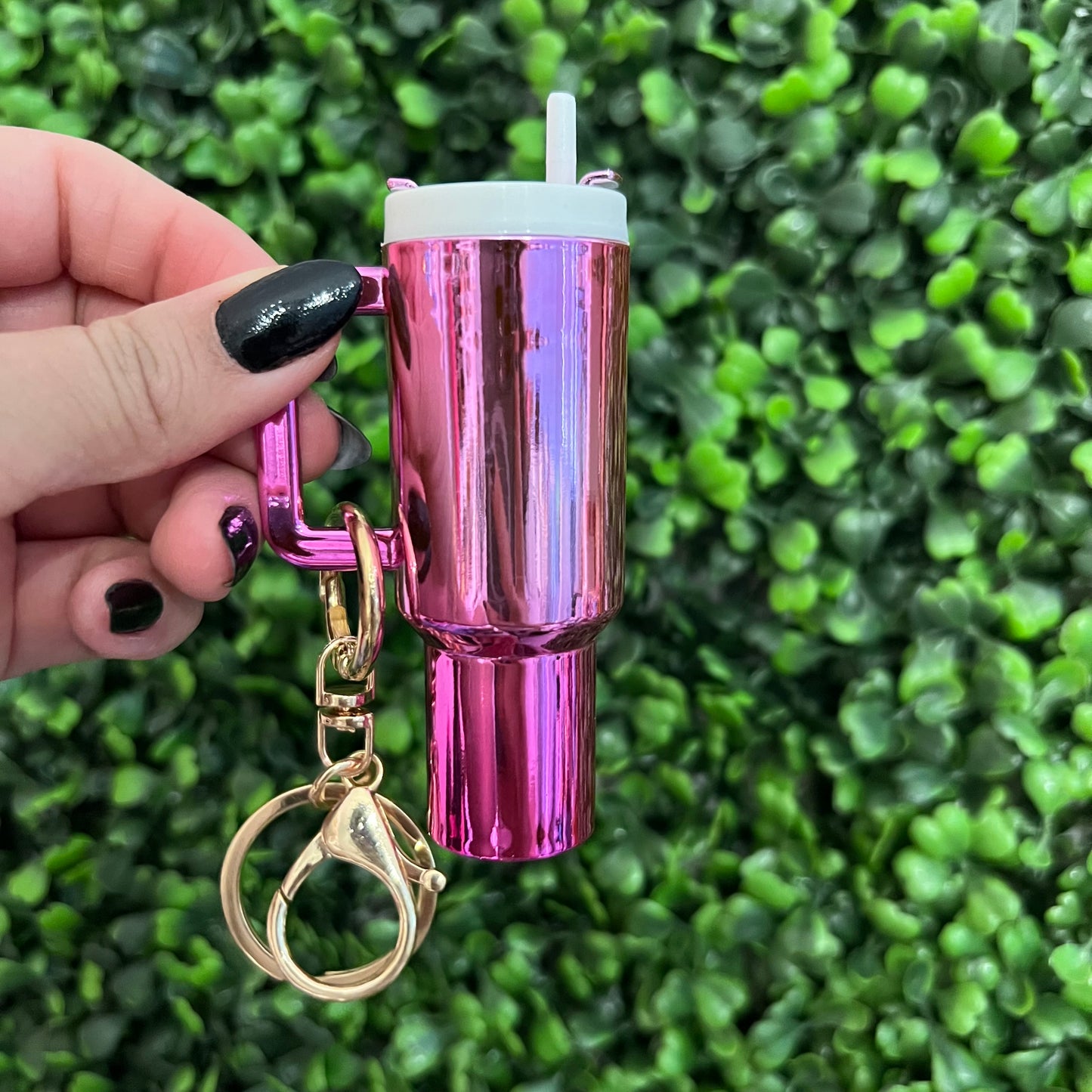 Metallic Color Mini Keychain Tumblers