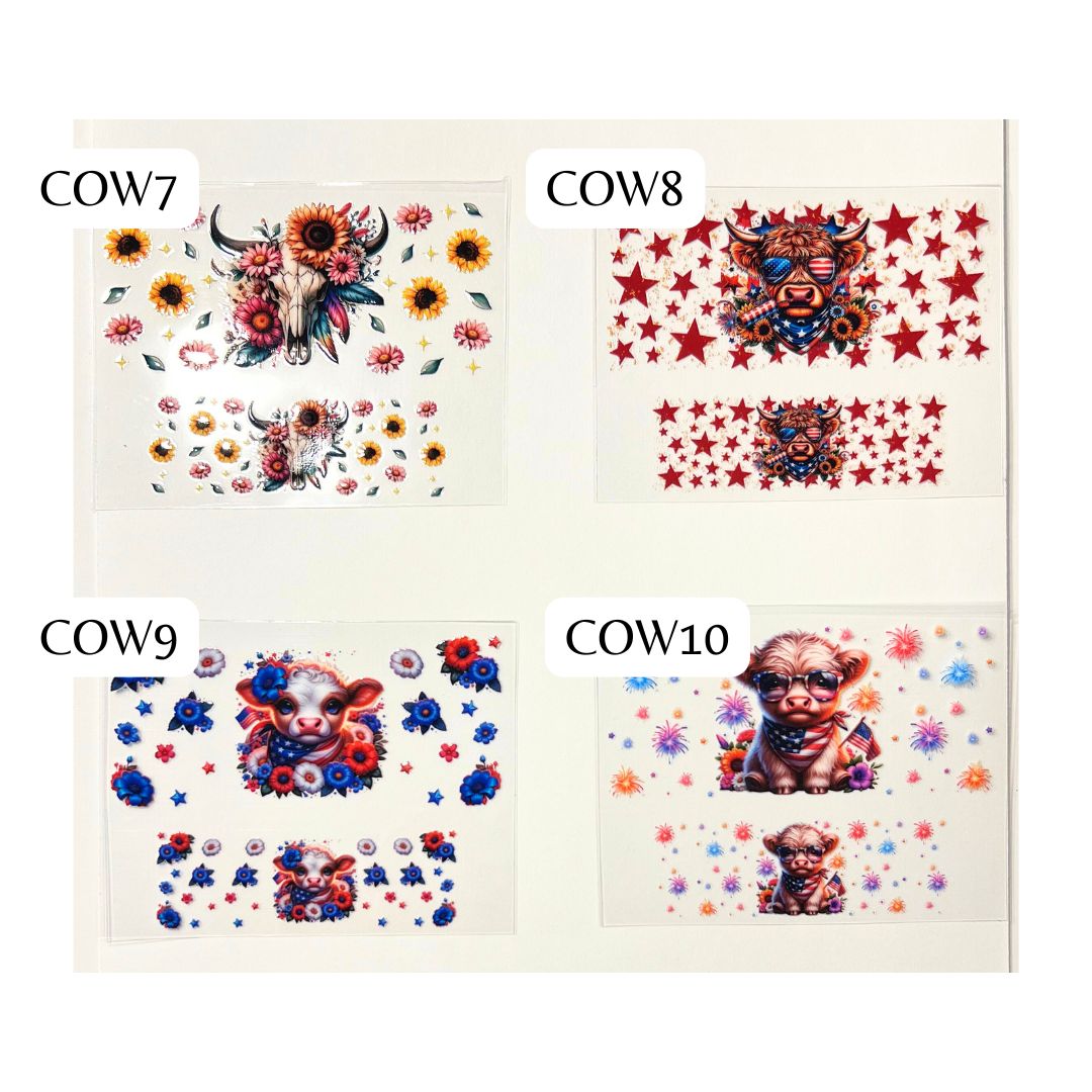Cows Western Mini Wraps