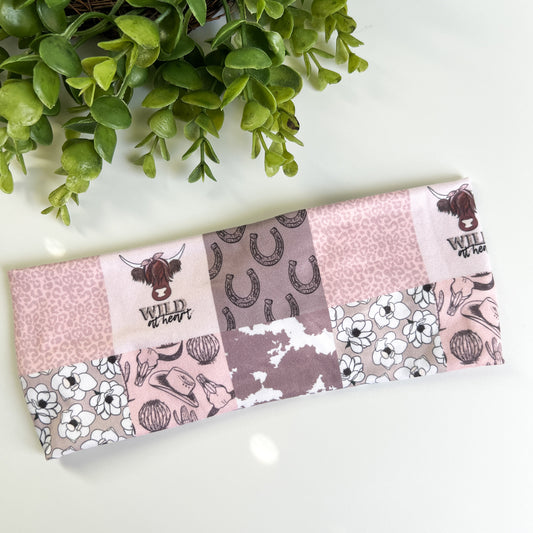 Western Patchwork Turban Headbands