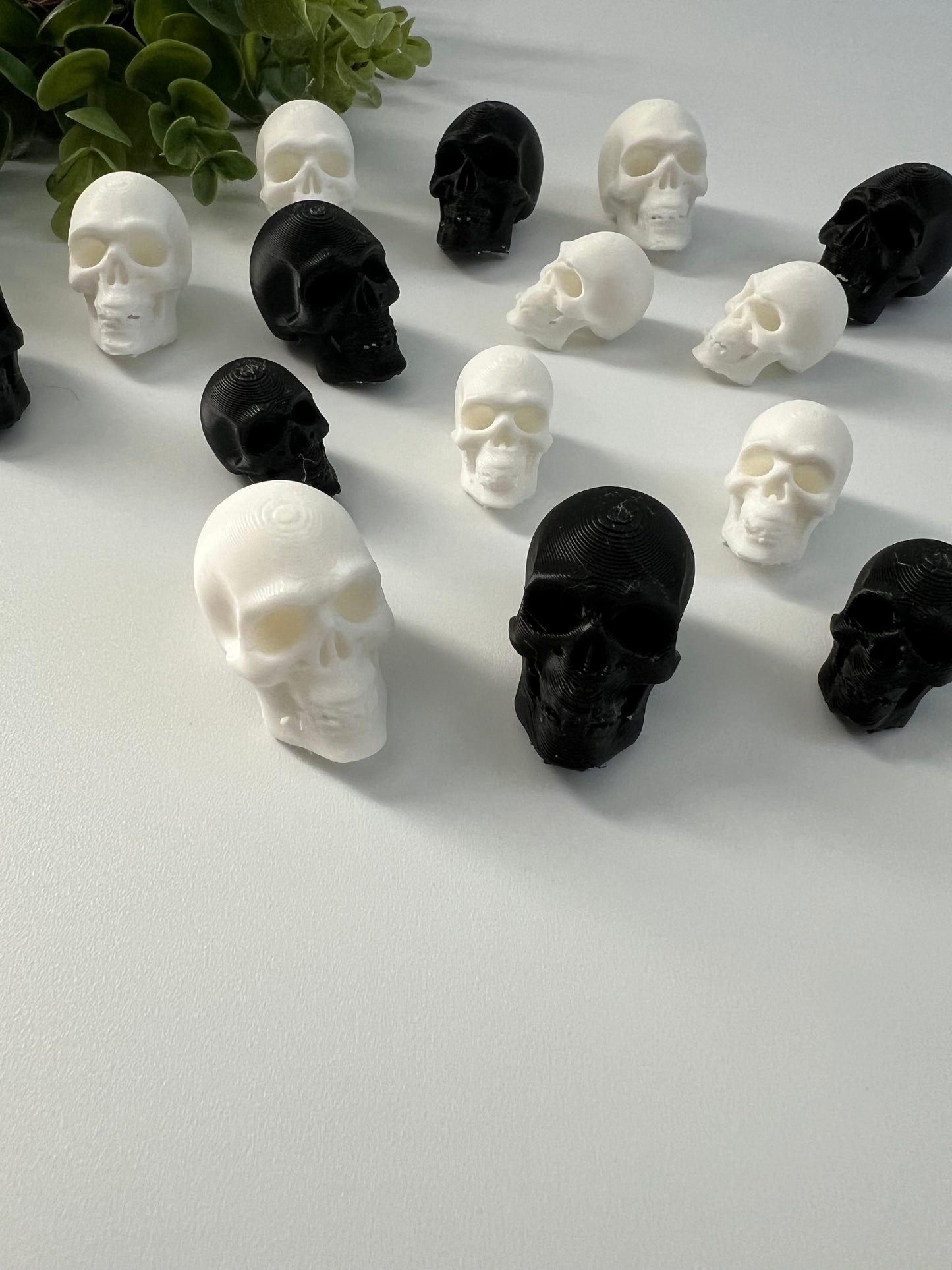 Skulls Flat Back Charms Mixed 4 pcs
