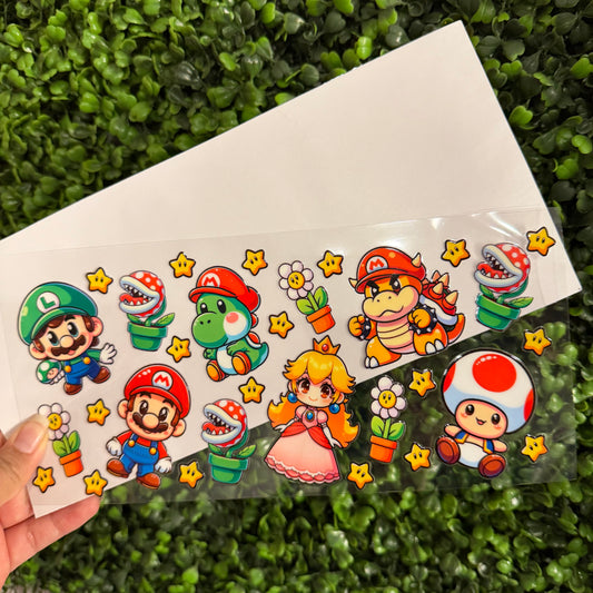 U20 Mario Single Sided UVDTF WRAPS