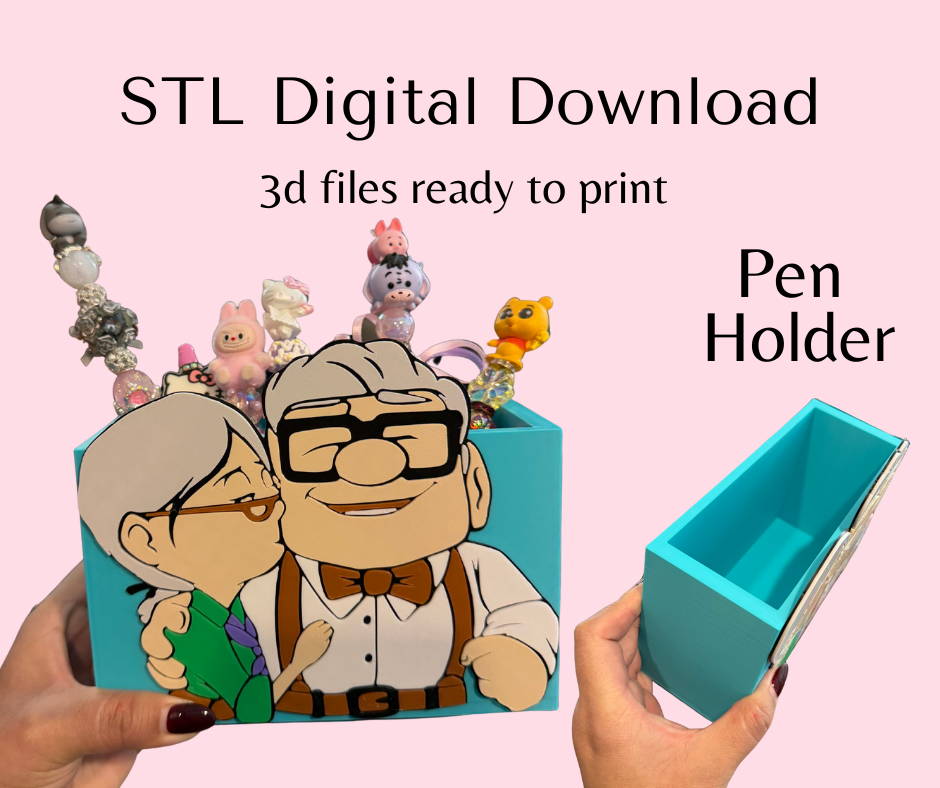 Adventure Couple Pencil Holder Digital Download