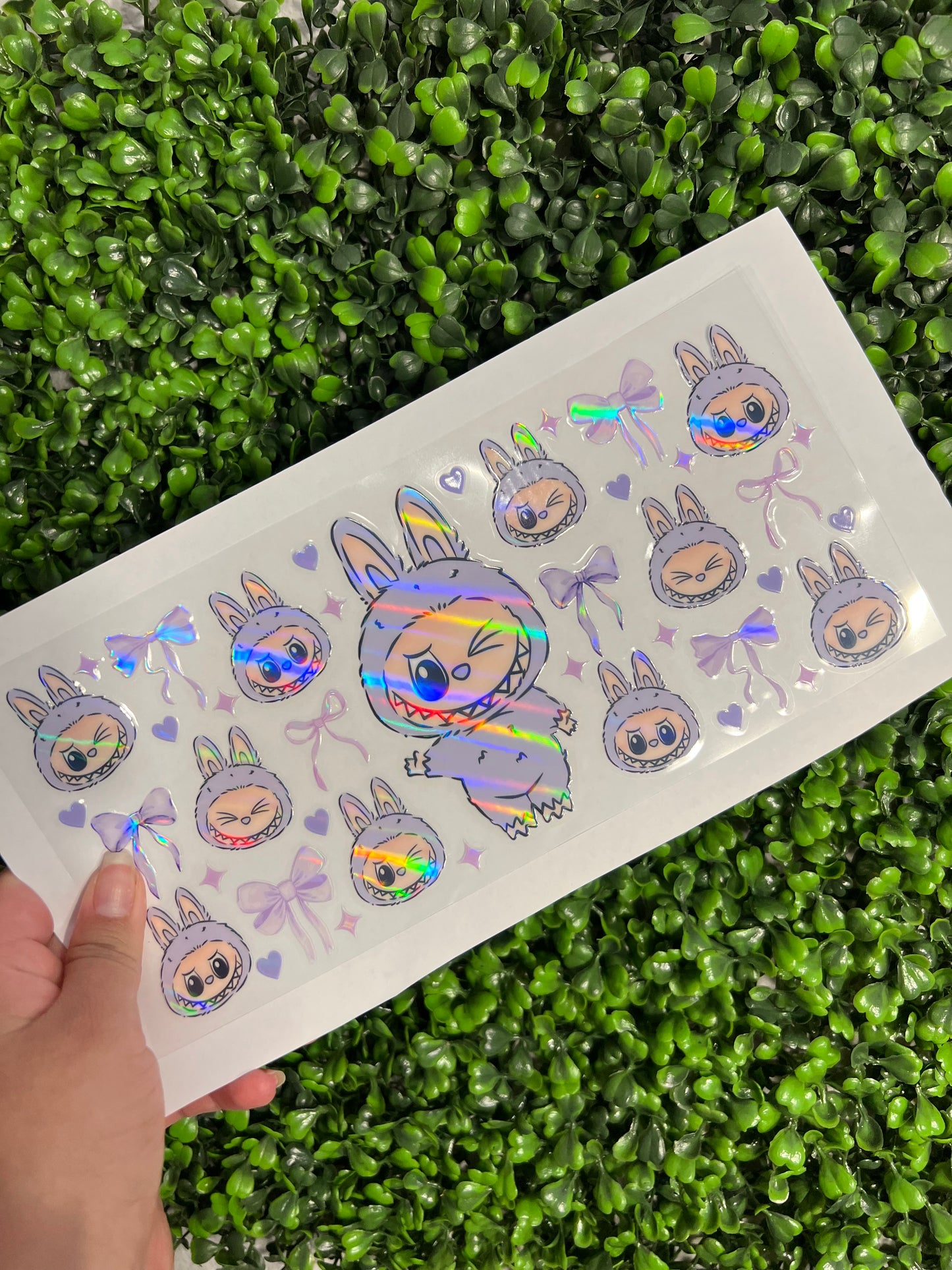 #226 Purple Bubus Holographic UVDTF WRAPS