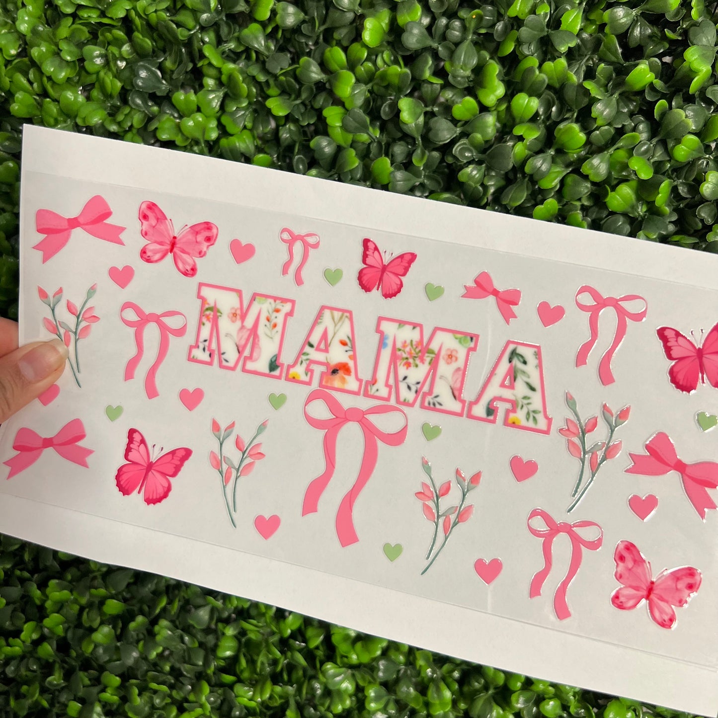 #322 Pink Mama Choquette Floral Double Sided UVDTF WRAPS