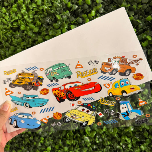 U2 Cars and Friends Single Sided UVDTF WRAPS