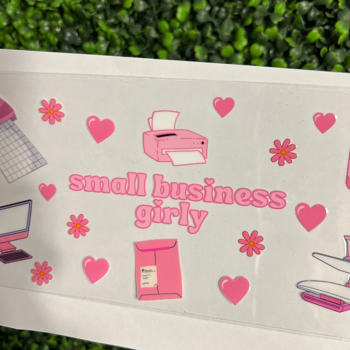#325 Small Business Girly Pink Single Sided UVDTF WRAPS