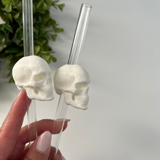 Skull Straw Topper