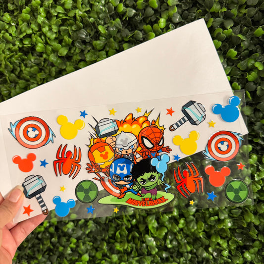 U5 Marvel Heroes Single Sided UVDTF WRAPS