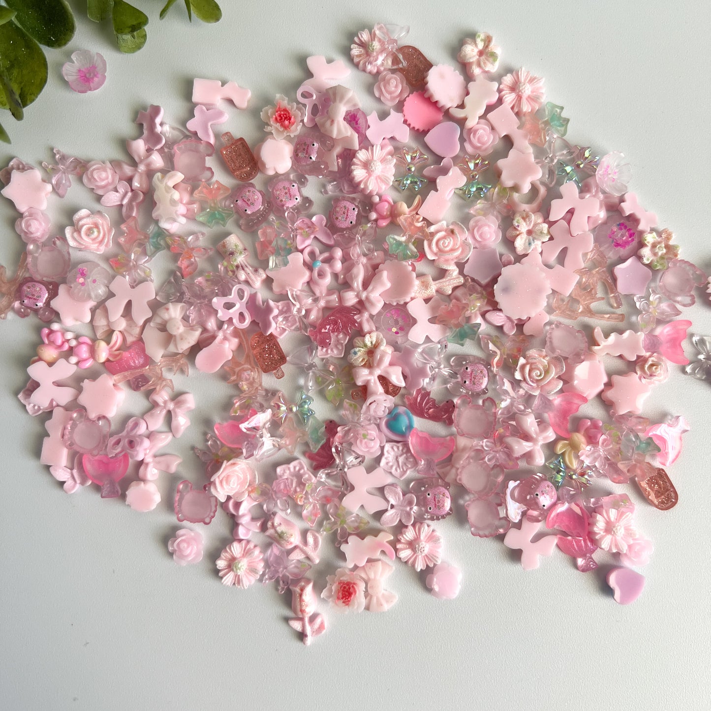 Pink Mix Nail Charms Mixed Colors 70 pcs