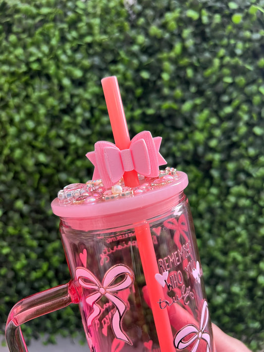 Dainty Bow Straw Topper