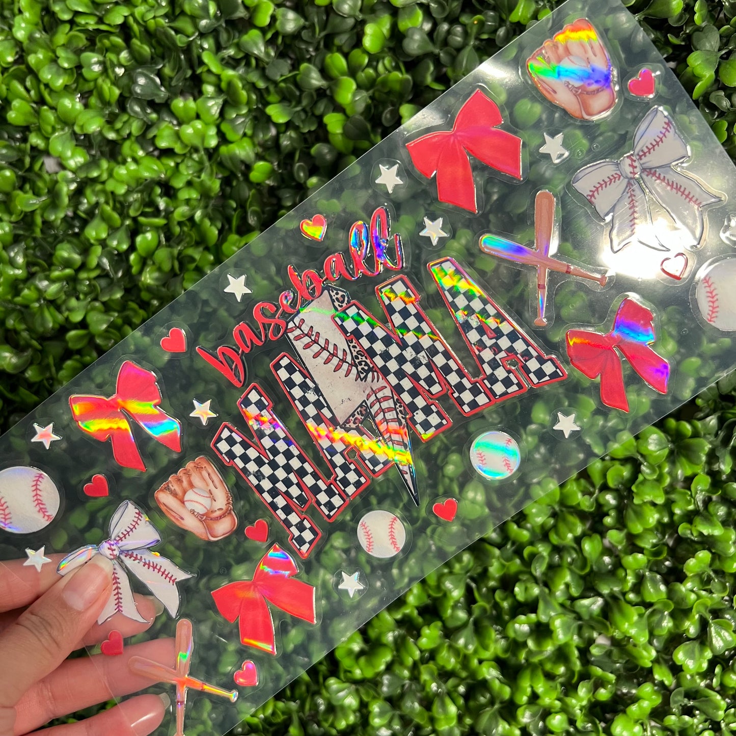 #266 Baseball Mama Sports Holographic UVDTF WRAPS