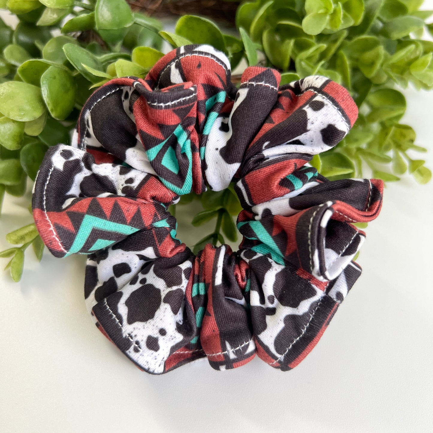 Western Checkered Scrunchiesd