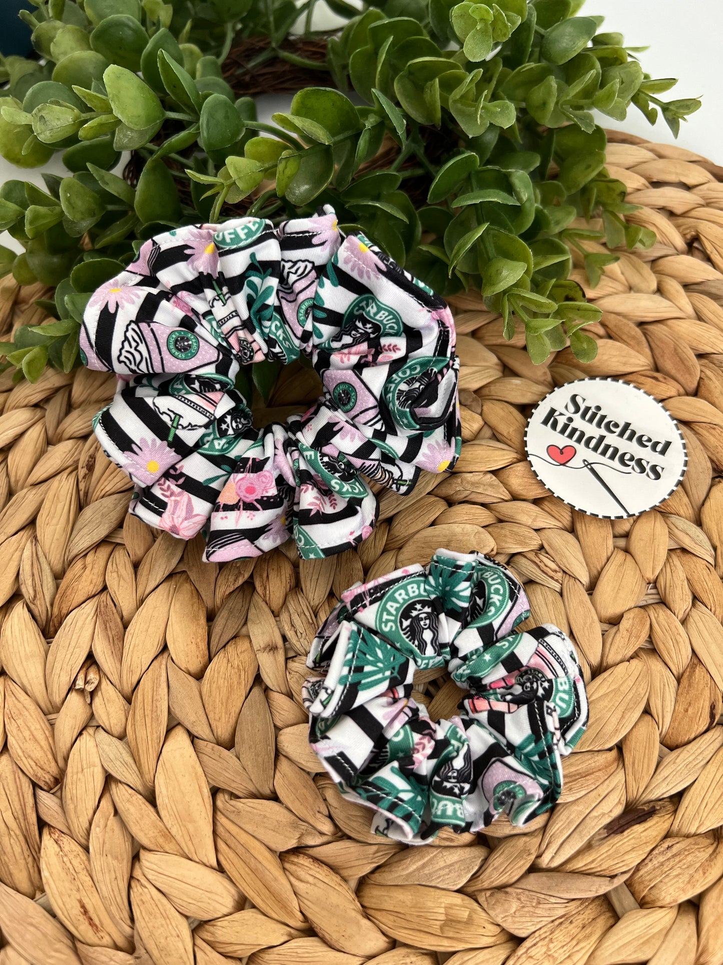 Coffee Purple Scrunchies