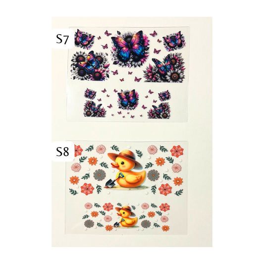 Floral Butterflies Spring Mini Wraps