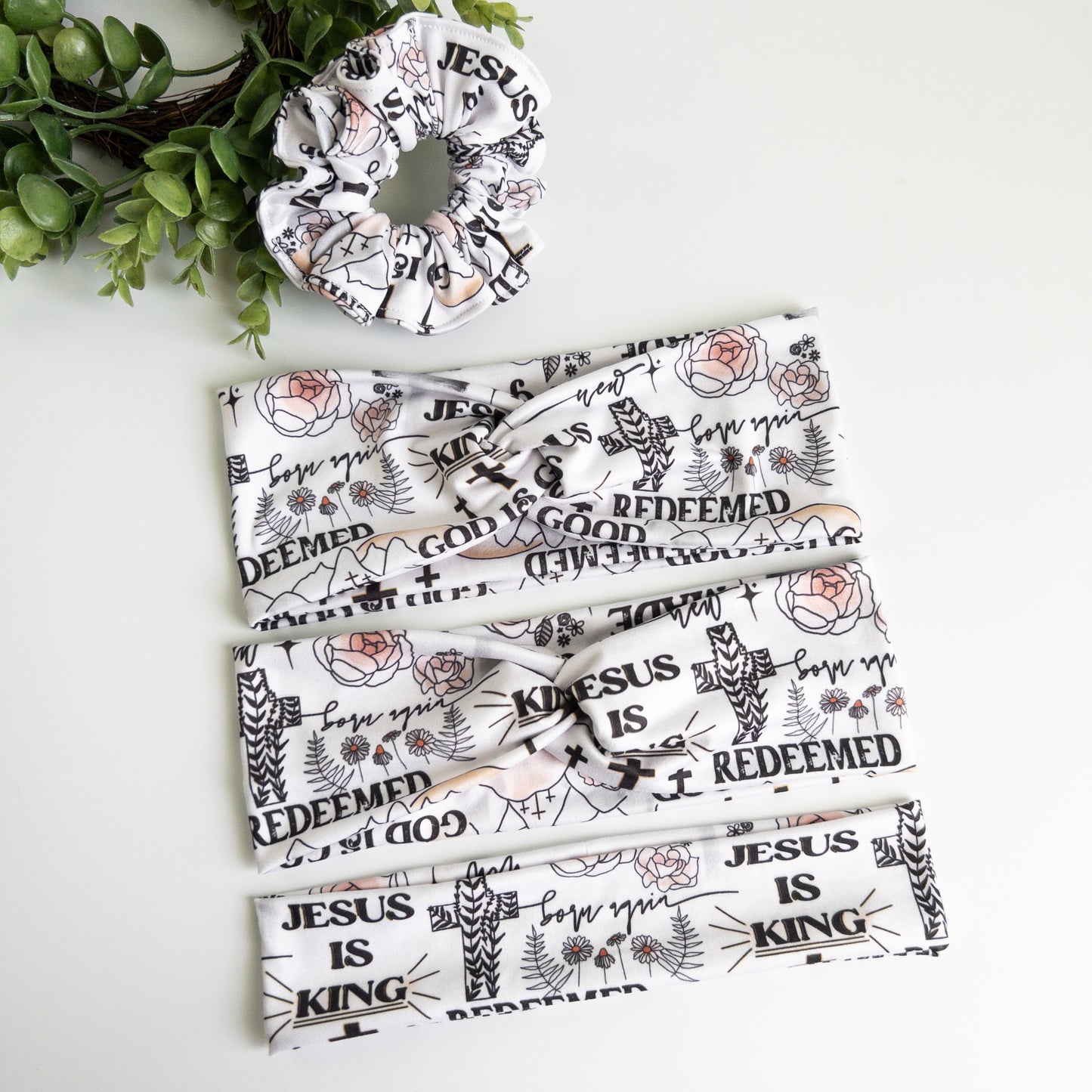 Jesus is King Turban Headbands