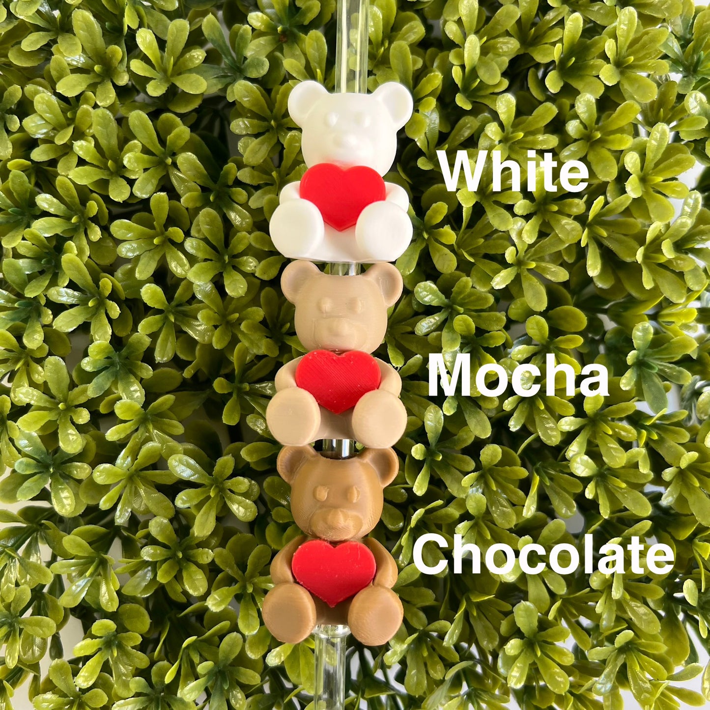CUSTOM Teddy Bear Straw Topper