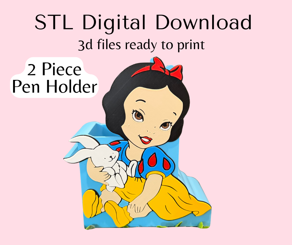 Baby Snow Pen Holder Digital Download