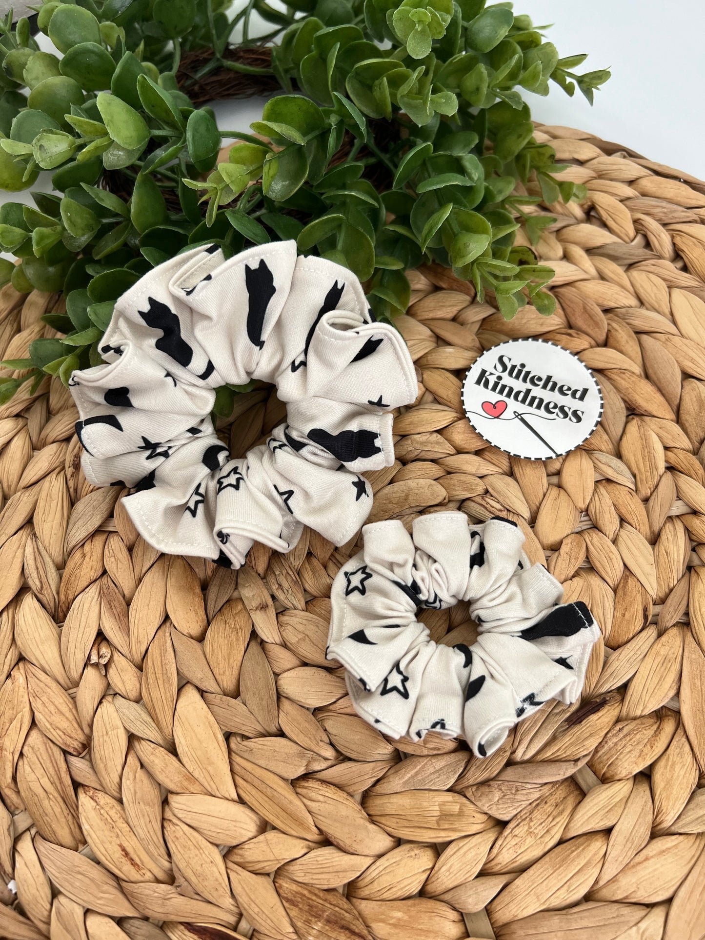 Black Cat Scrunchies