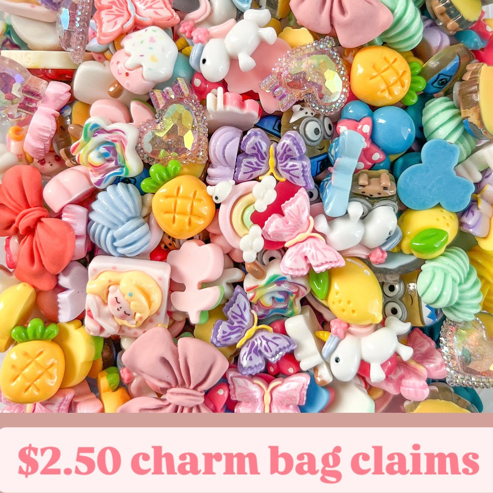 LIVE ONLY $2.50 Bags Flat Back Charms