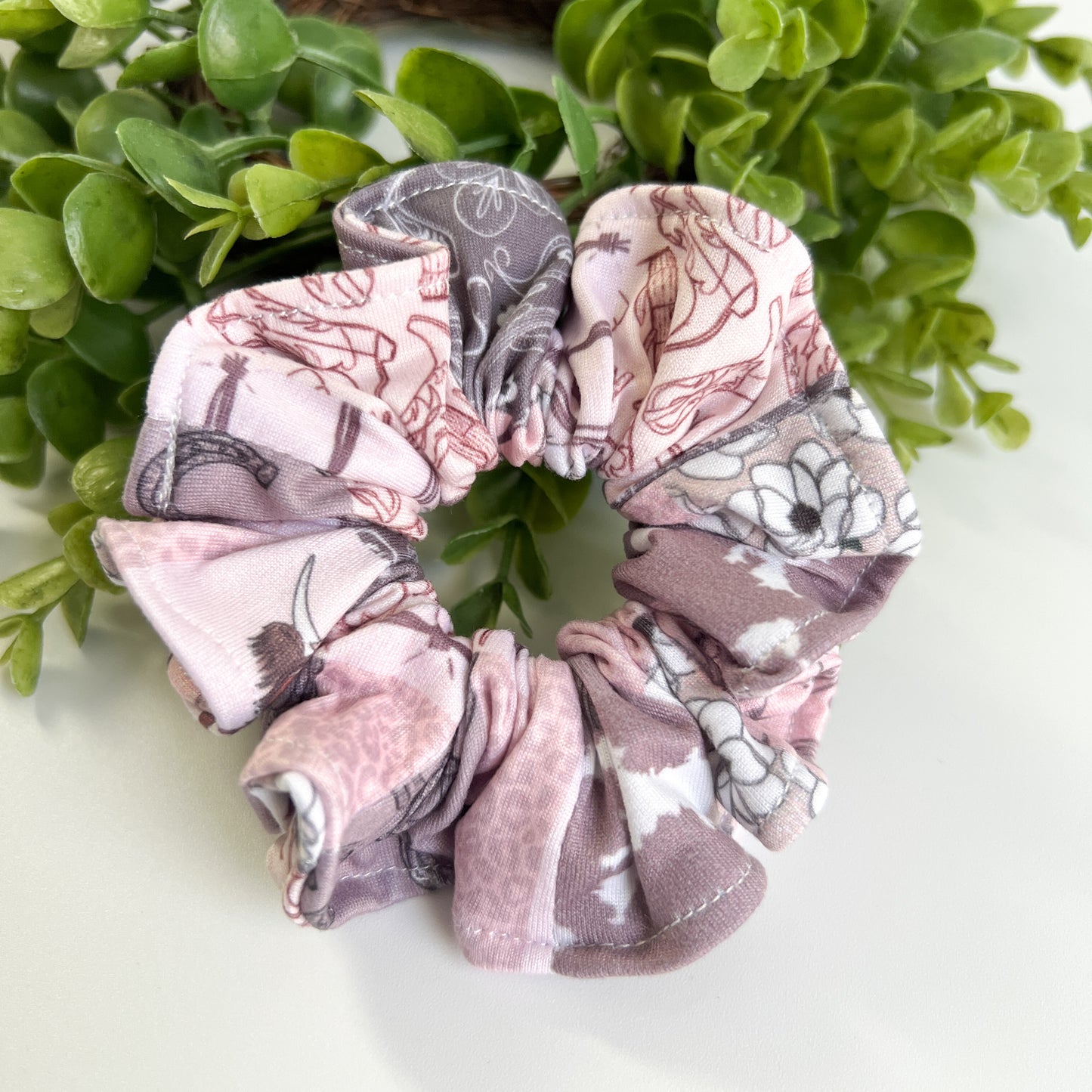 Western Patchwork Scrunchies