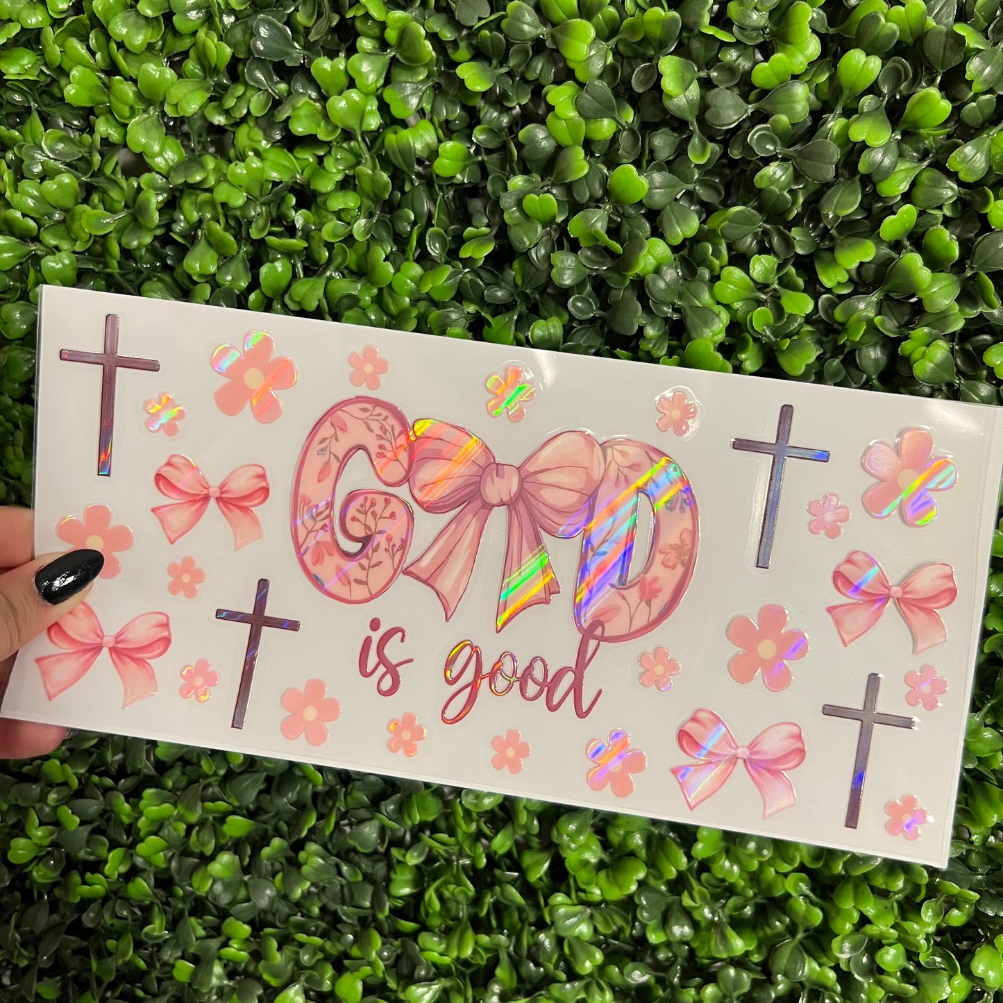G19 God is Good Faith Holographic UVDTF WRAPS