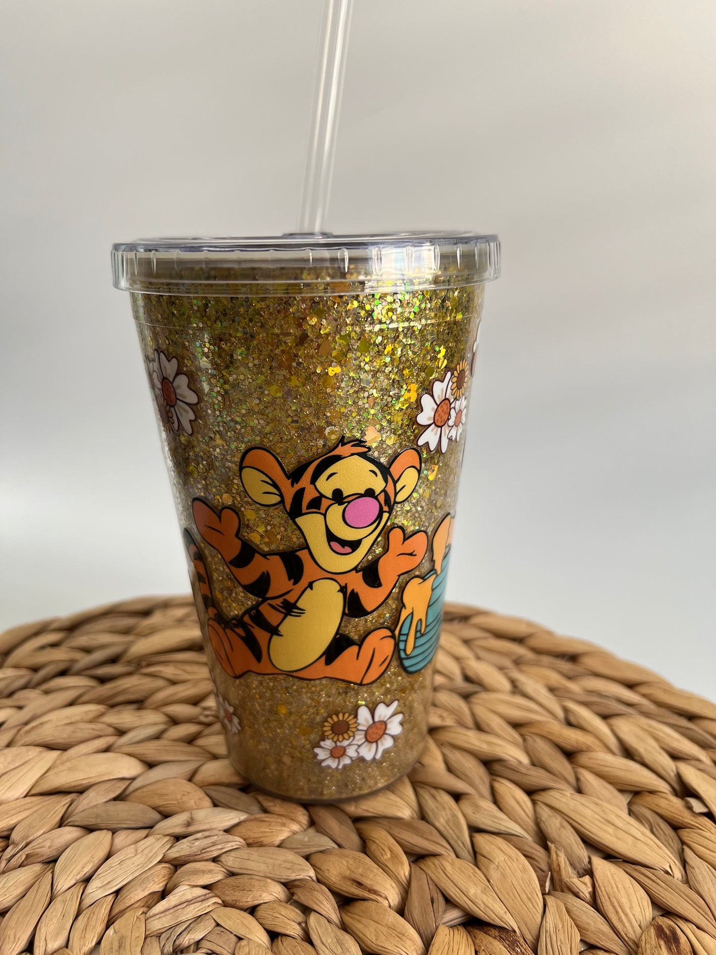 ACRYLIC TUMBLER WITH LID AND STRAW