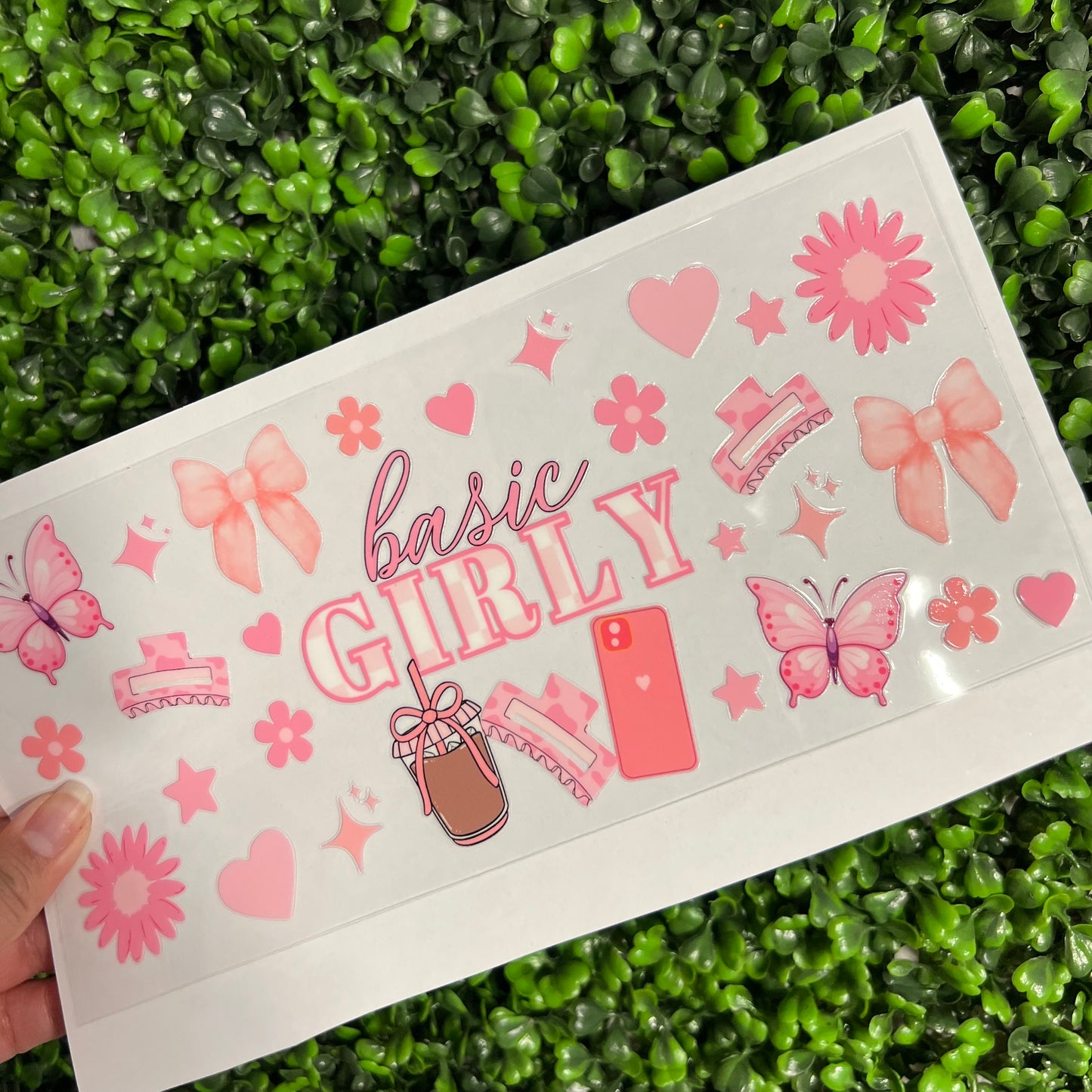 #312 Basic Girly Pink Single Sided UVDTF WRAPS