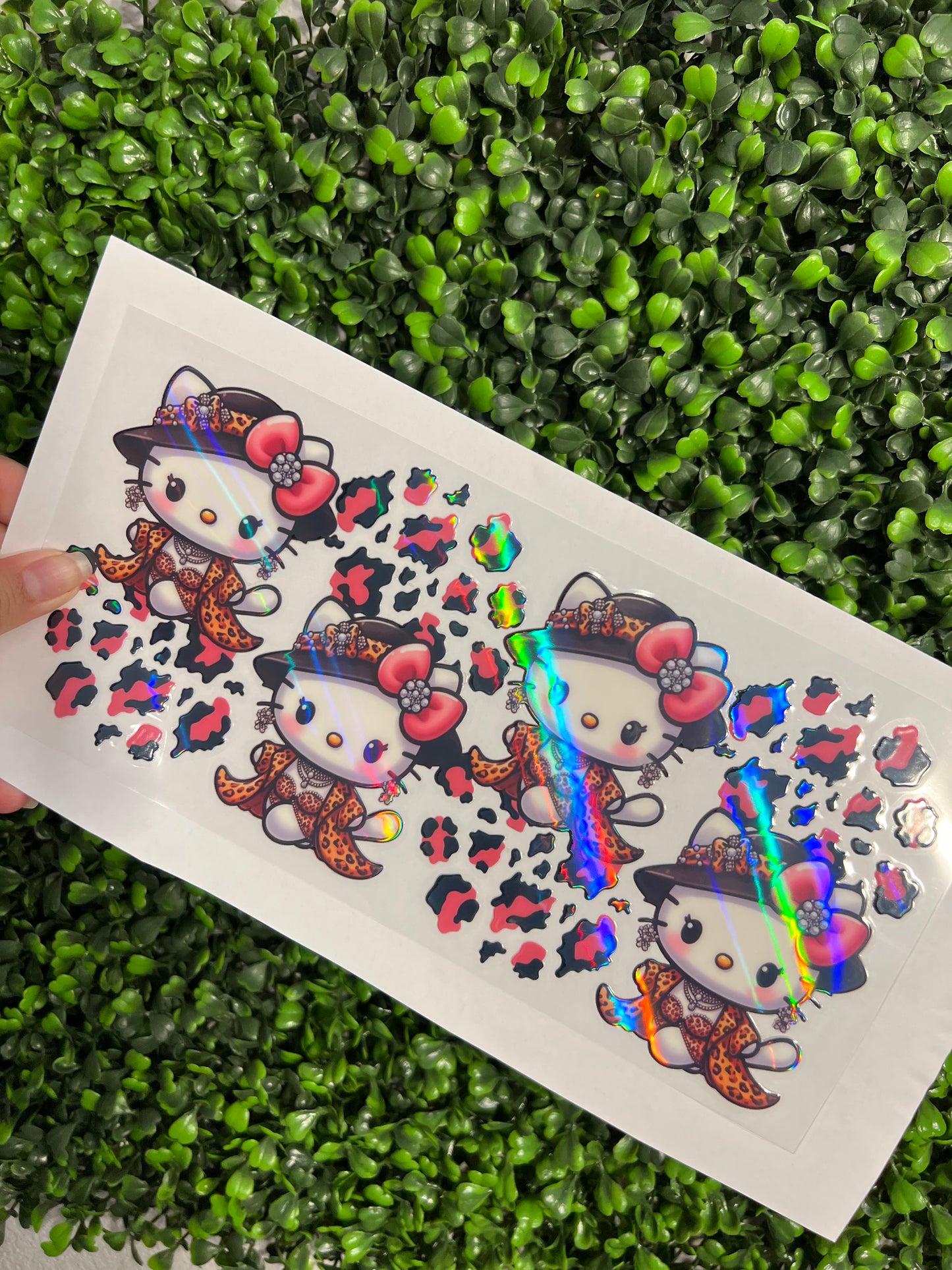 #228 Cheetah Cat Holographic UVDTF WRAPS