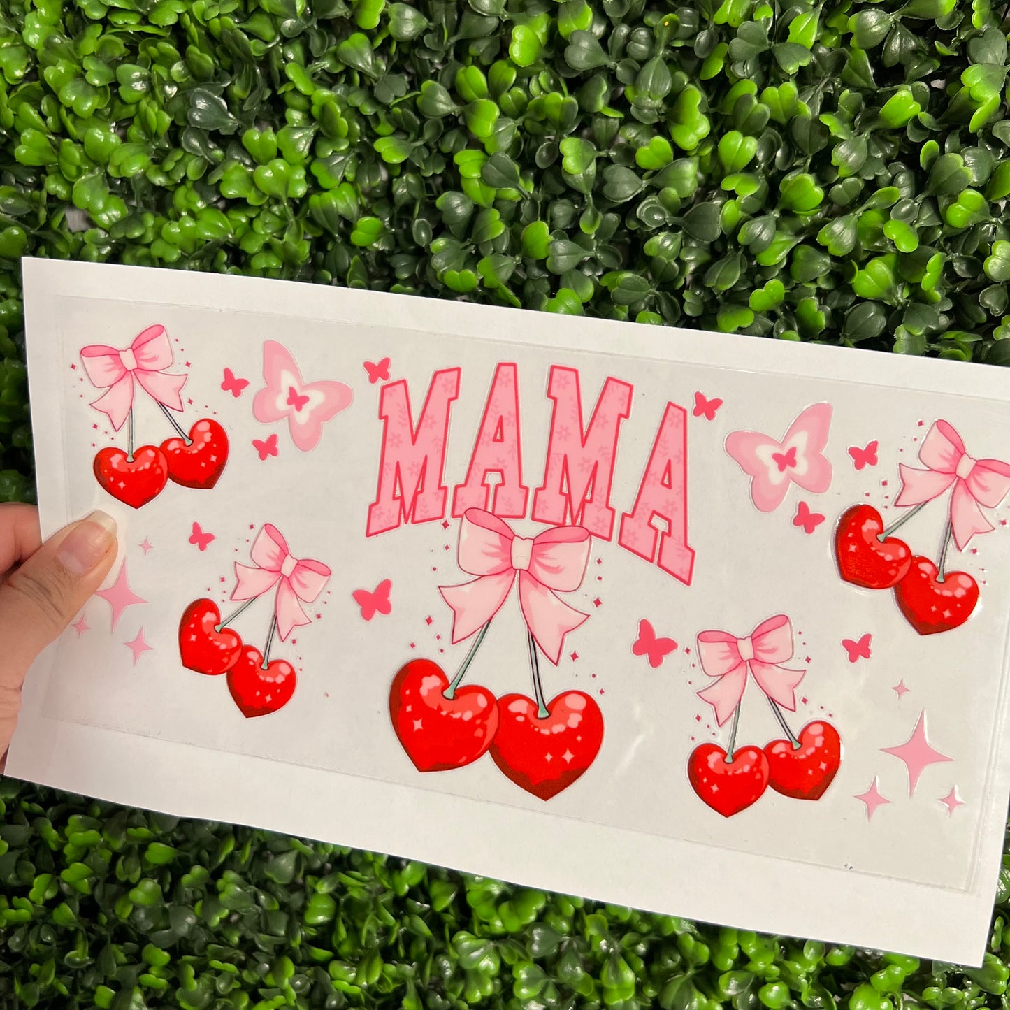 #315 Cherry Mama Double Sided UVDTF WRAPS
