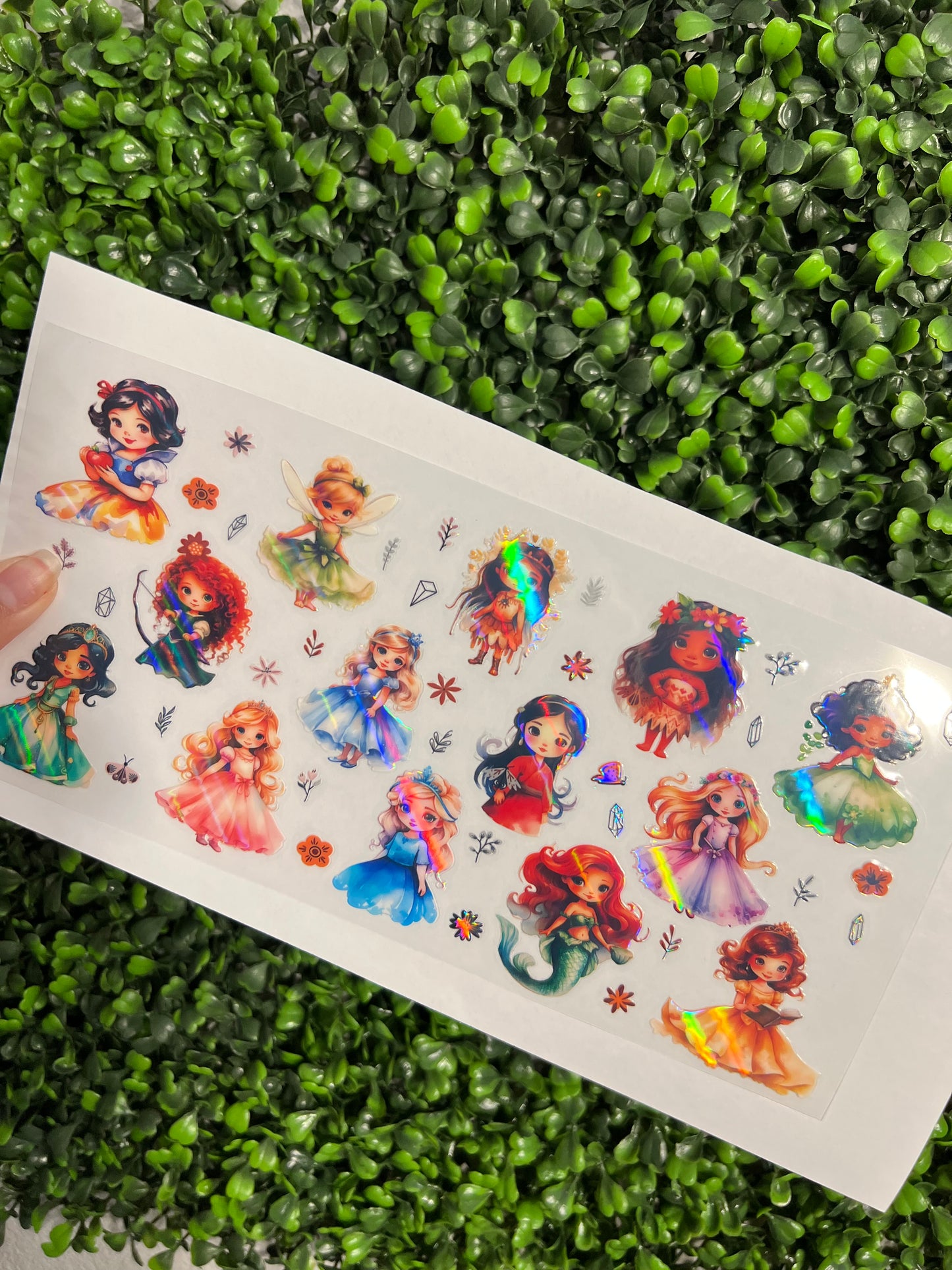 #233 Baby Princess Holographic UVDTF WRAPS