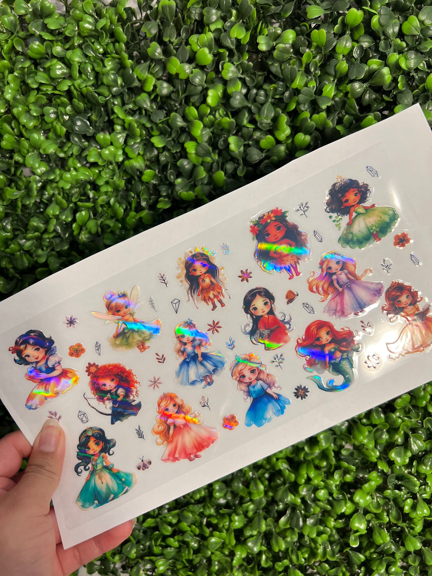 #233 Baby Princess Holographic UVDTF WRAPS