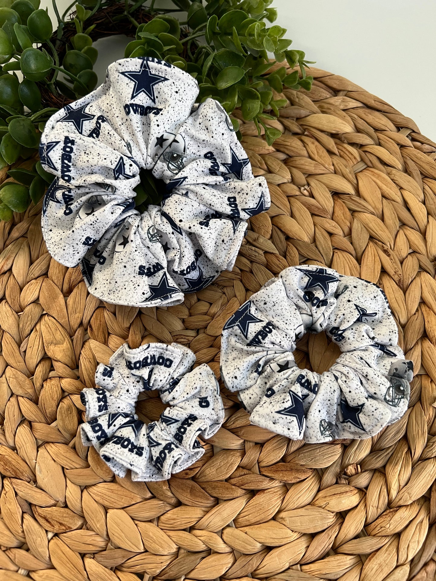 #10 Football Scrunchies