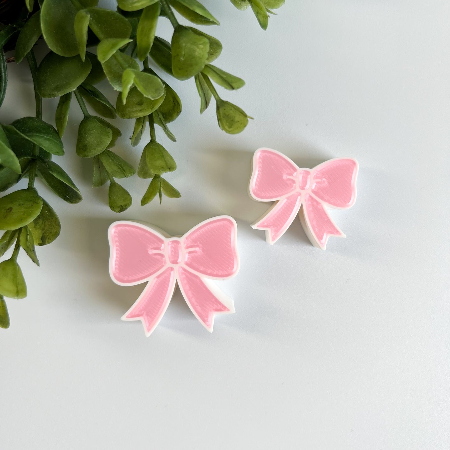 Girly Bow Straw Topper