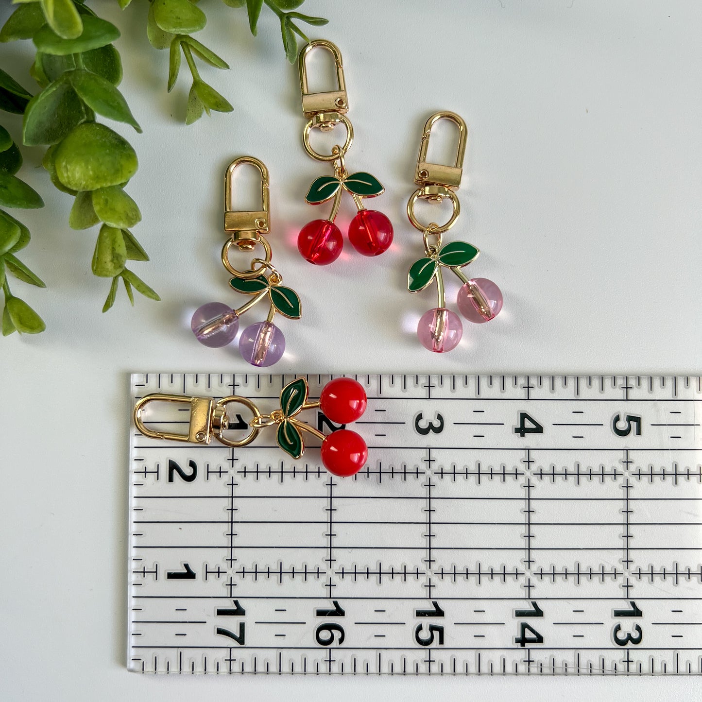 Cherry Key Chain SOLD INDIVIDUALLY